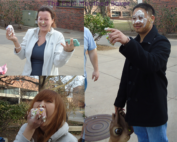 We got a little crazy with the cake. 