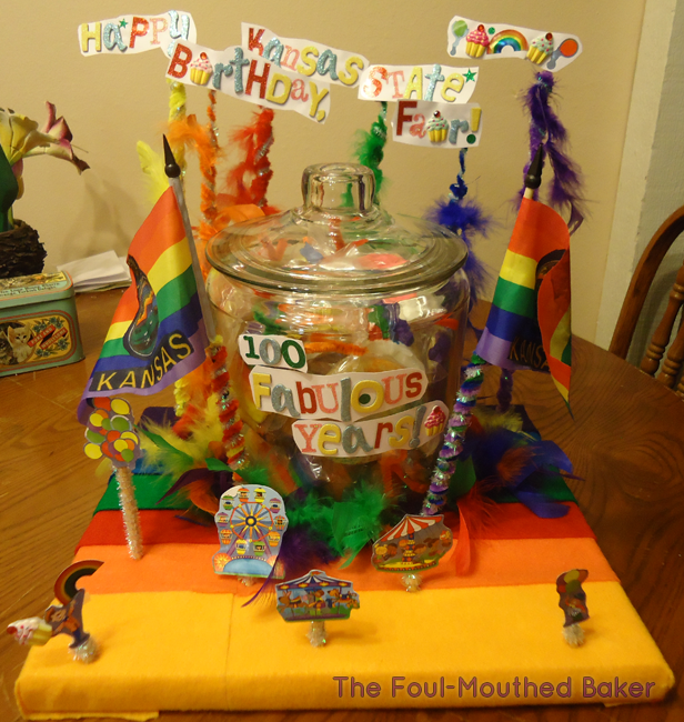 This is the Governor's Cookie Jar I made because Brownback has a lot of pride in rainbows!