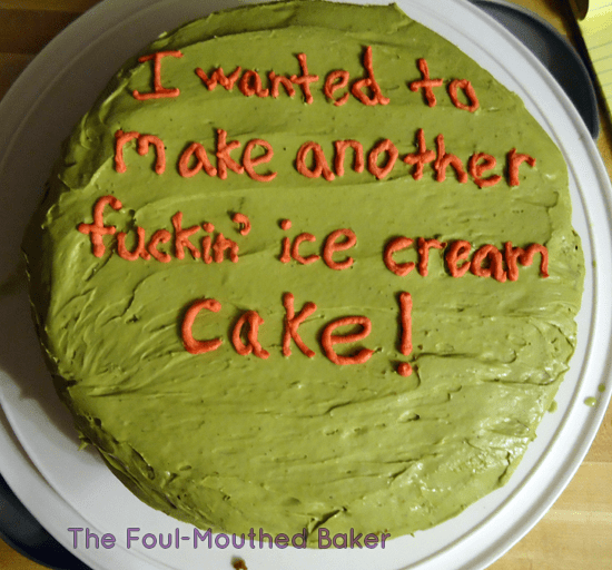 Ice cream cake > cake