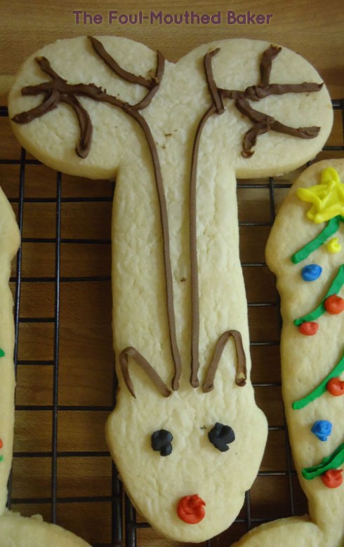 Here's Rudolph the red-nosed reindick.