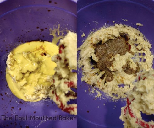 Vegan eggs on the left and flax eggs on the right. This shit looks pretty gross, but tastes pretty fuckin' good. 