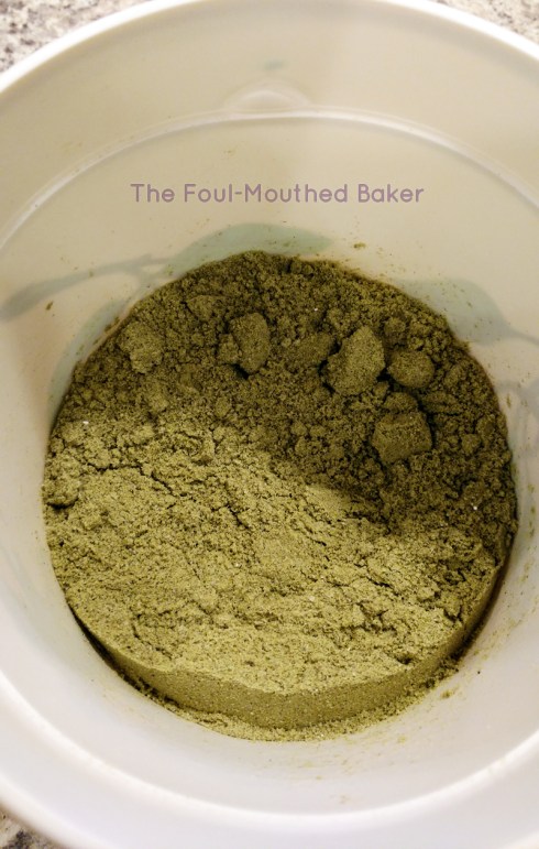 This powder is green as shit. 